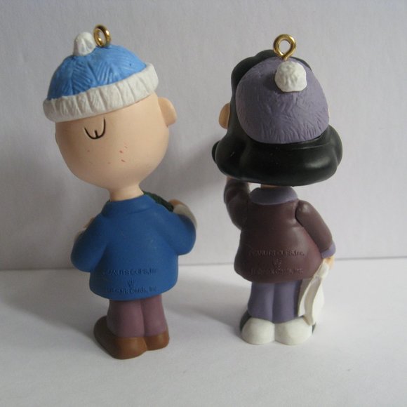Hallmark Keepsake 2 Peanuts Christmas Ornaments - Lucy & Charlie Brown 2000 - Picture 2 of 12